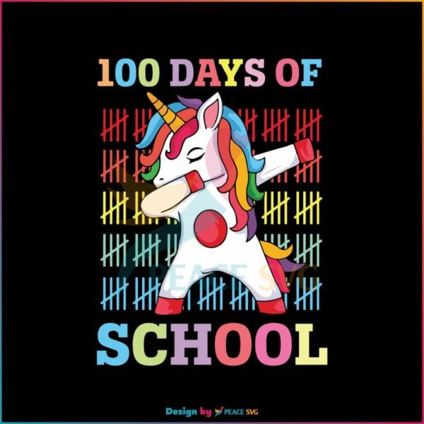 100-days-of-school-funny-unicorn-back-to-school-svg-cricut-file