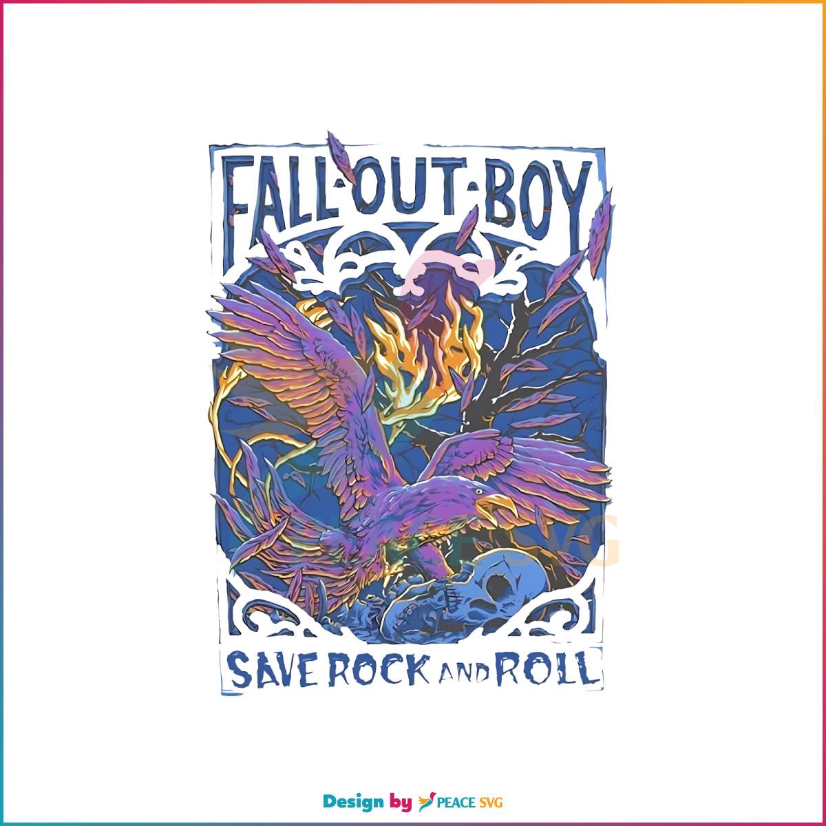 vintage-fall-out-boy-summer-tour-2023-png-silhouette-file