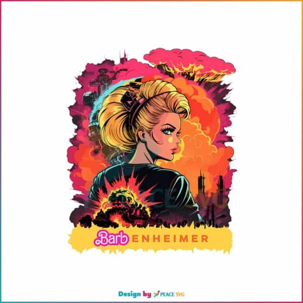 colorful-barbenheimer-png-margot-robbie-barbie-art-png-file