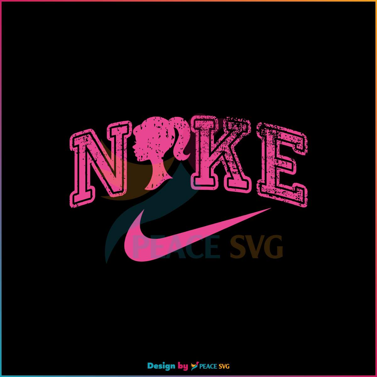 Sportive Pink Girl SVG Nike Barbie Girl SVG Cutting Digital File » PeaceSVG