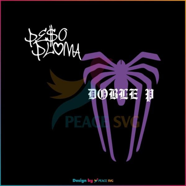 peso-pluma-retro-spider-svg-peso-pluma-logo-svg-cricut-file