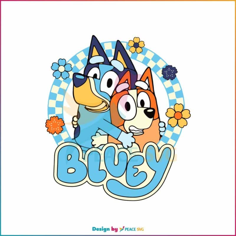 Cute Bluey And Bingo SVG Bluey Family SVG Cutting File » PeaceSVG