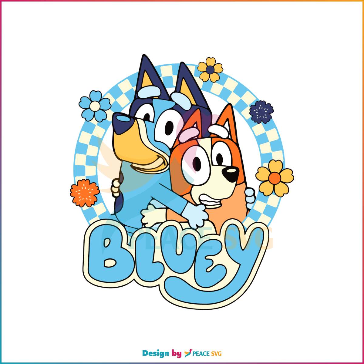 Cute Bluey And Bingo SVG Bluey Family SVG Cutting File » PeaceSVG
