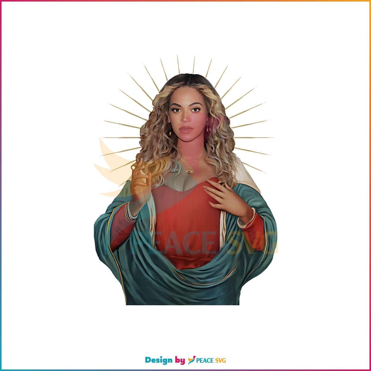 Funny Beyonce Renaissance Jesus PNG Sublimation Download PeaceSVG