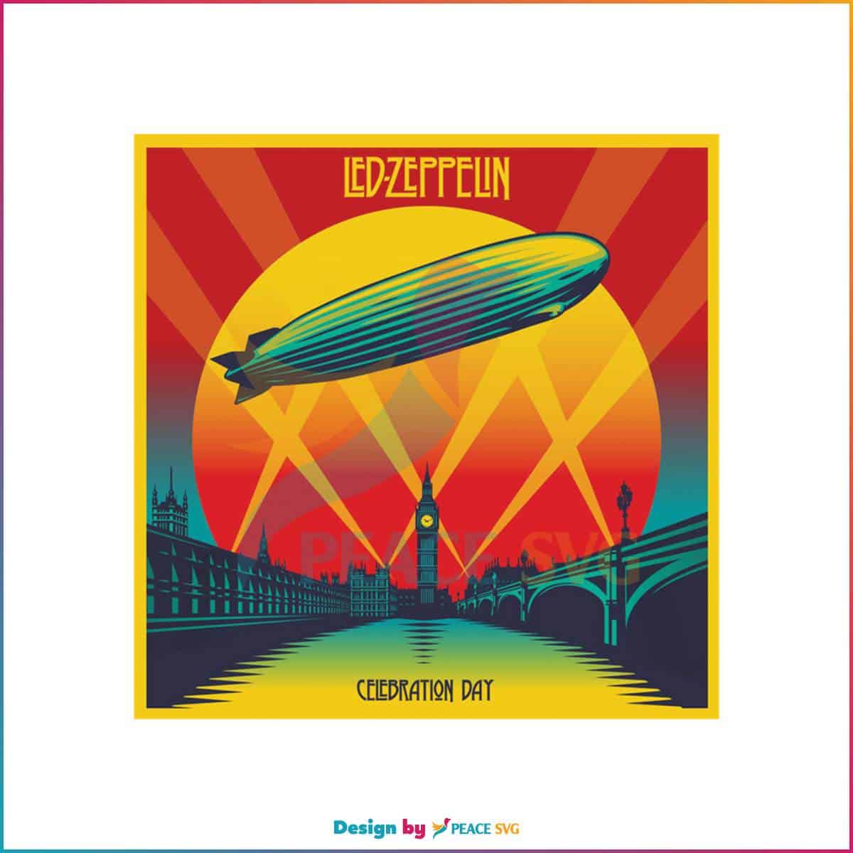 led-zeppelin-band-vintage-svg-celebration-day-album-svg