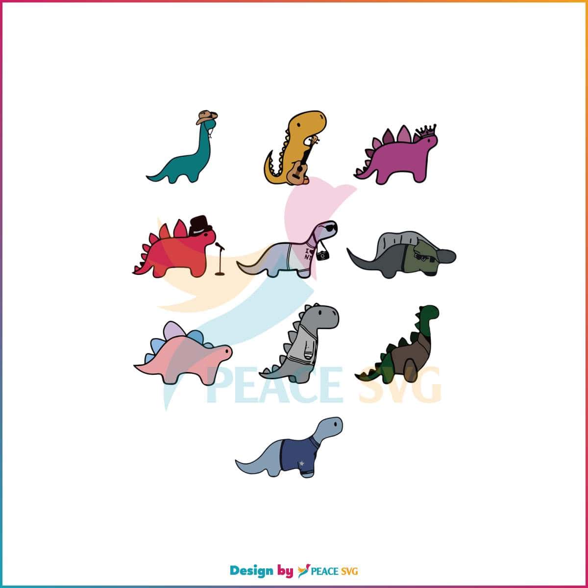 the-eras-tour-dinosaur-cute-taylor-tour-svg-cutting-digital-file