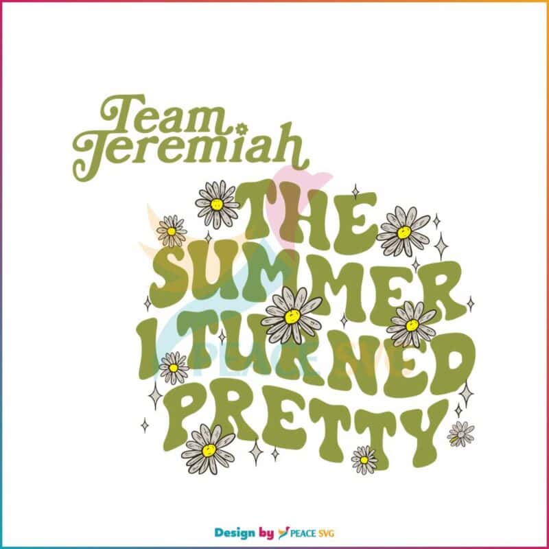 The Summer I Turned Pretty SVG Team Jeremiah SVG Cricut File » PeaceSVG