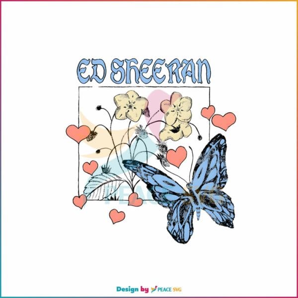 wild-hearts-and-butterflies-ed-sheeran-png-download