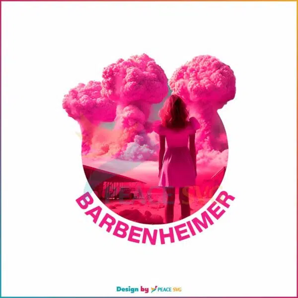 retro-barbenheimer-funny-pink-barbenheimer-png-download