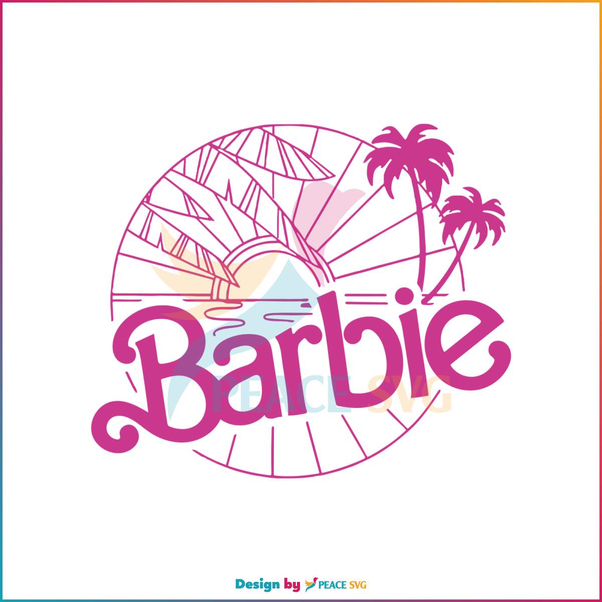 Barbie Malibu Vibes SVG Barbie Vacation SVG Digital Cricut File