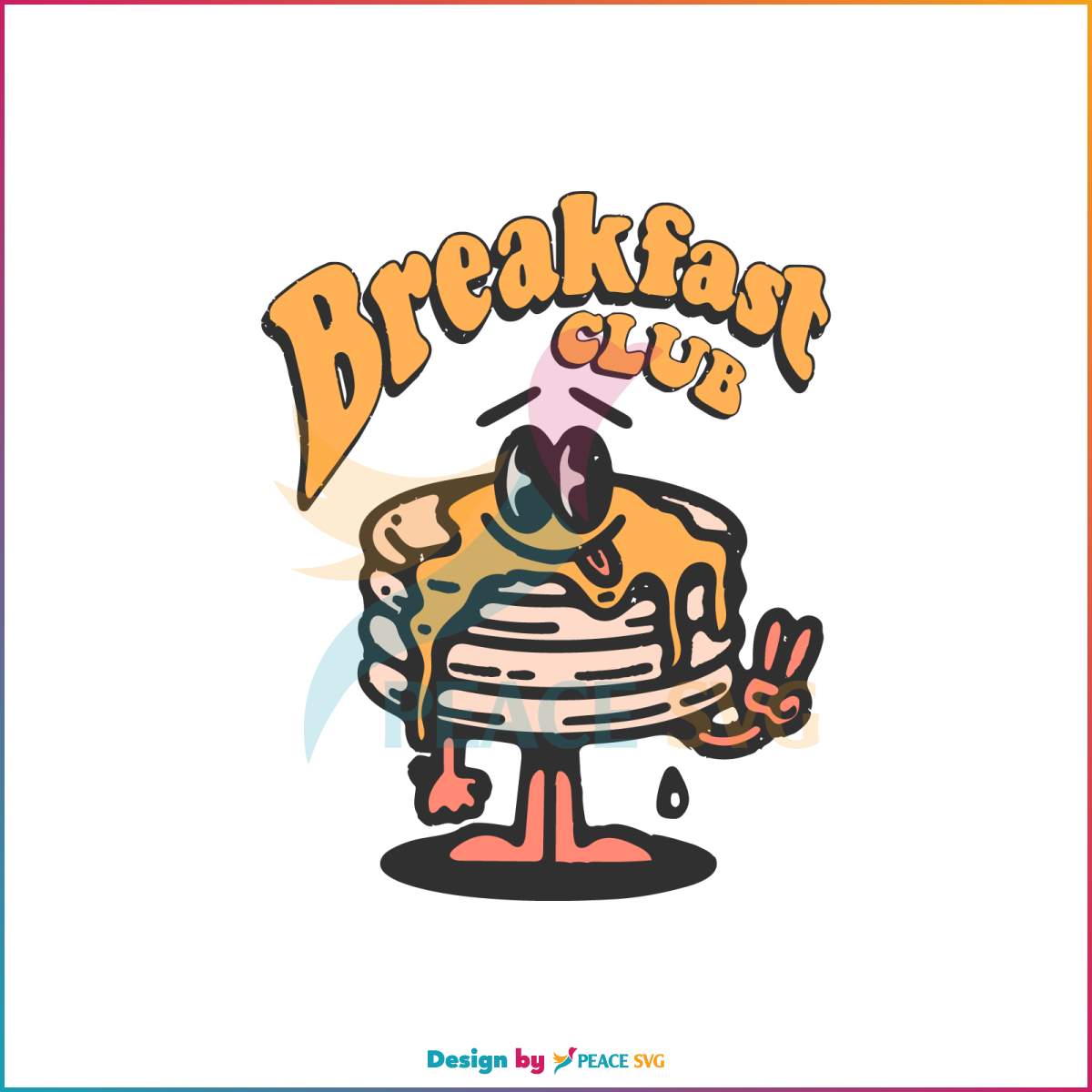 vintage-breakfast-club-cute-pancake-svg-graphic-design-file
