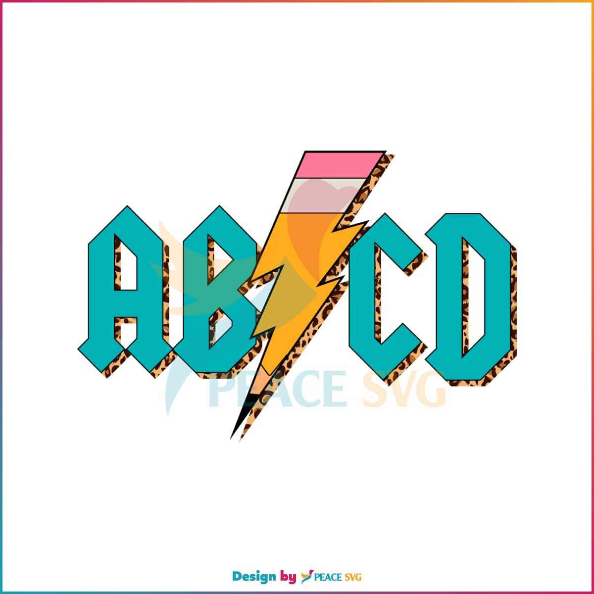 abcd-pencil-lightning-rock-n-roll-teacher-svg-design-file