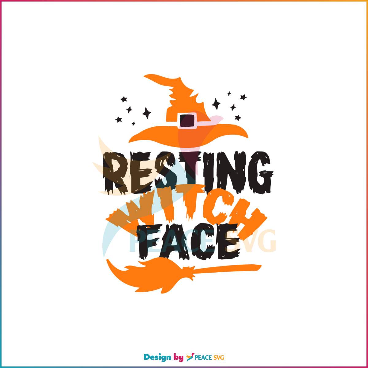 Resting Witch Face Halloween SVG File For Cricut » PeaceSVG