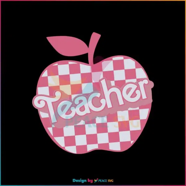 checkered-teacher-svg-kindergarten-teacher-svg-file-for-cricut