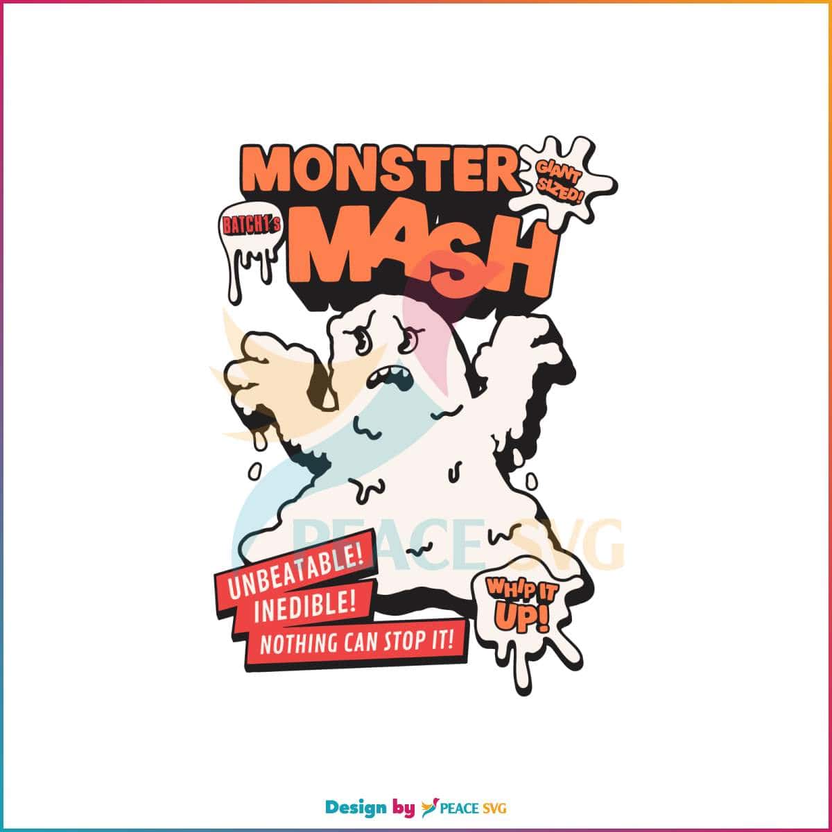 Retro Halloween The Monster Mash SVG Halloween Ghost SVG » PeaceSVG