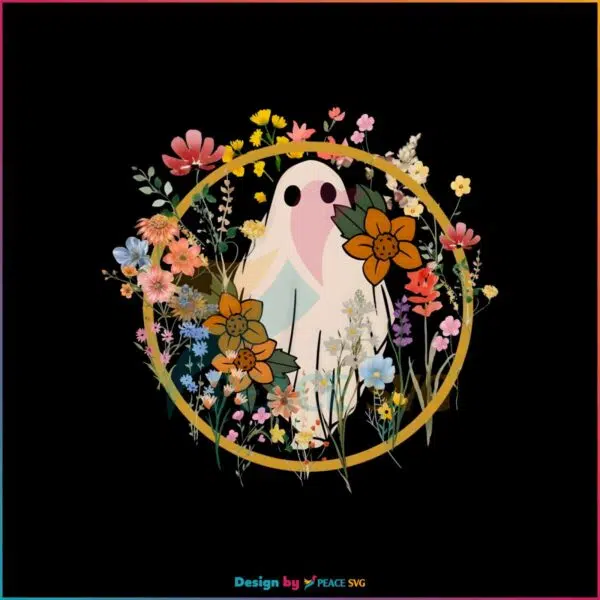 vintage-wildflower-ghost-halloween-png-sublimation