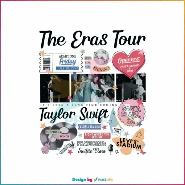 retro-santa-clara-the-eras-tour-taylor-swift-png-download