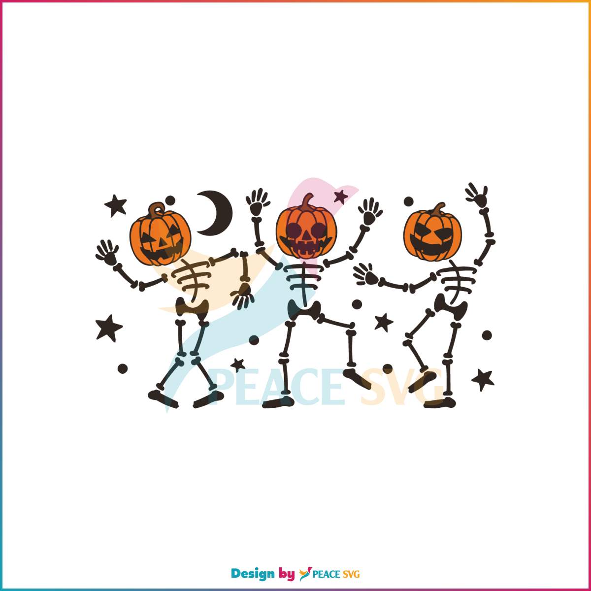 Dancing Skeleton SVG Horror Character Halloween SVG File » PeaceSVG
