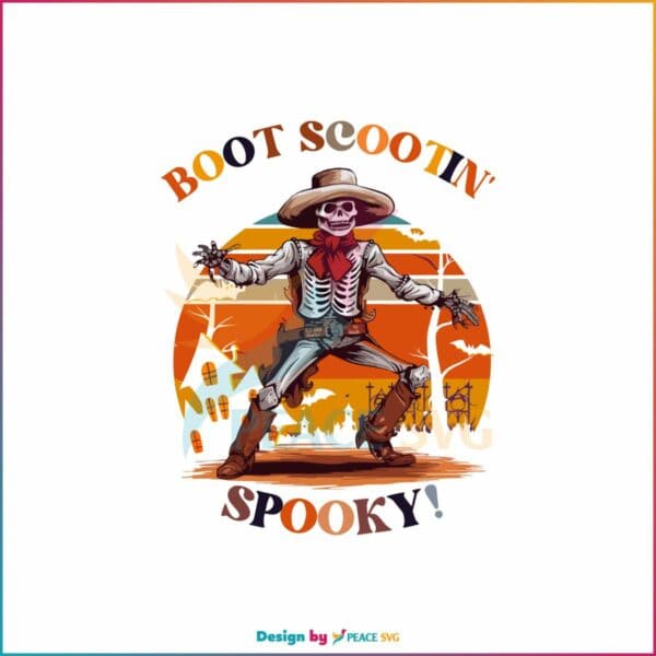 western-halloween-skeleton-boot-scootin-spooky-svg-file