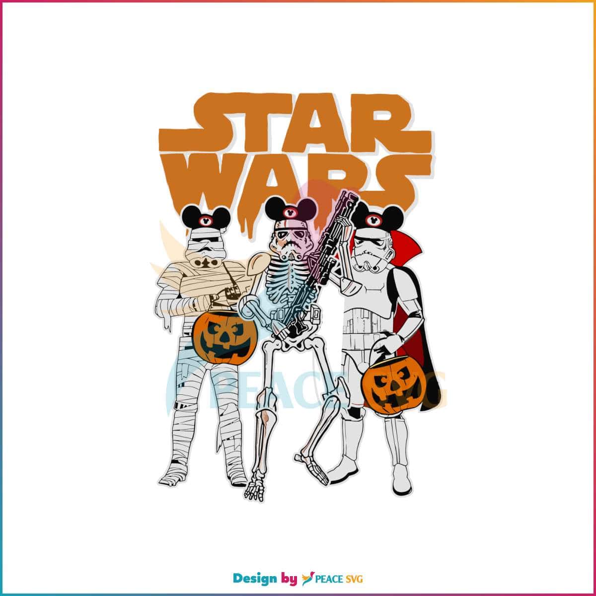 Star Wars Stormtrooper Skeleton Mickey Ears SVG Digital File » PeaceSVG