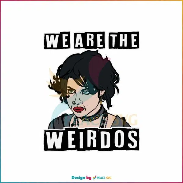 vintage-we-are-the-weirdos-svg-graphic-design-file