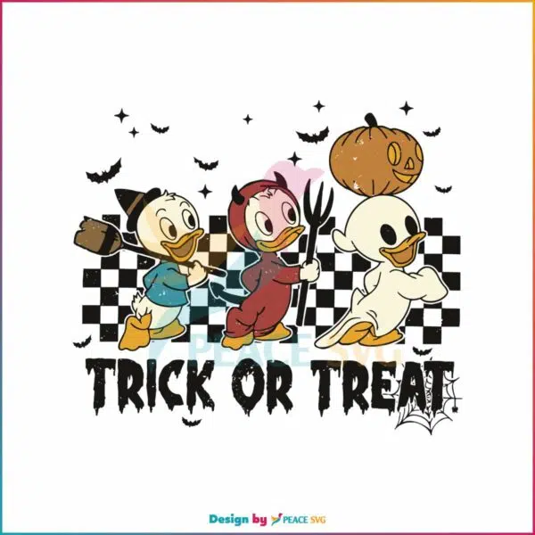 vintage-trick-or-treat-duck-spooky-season-svg-digital-file