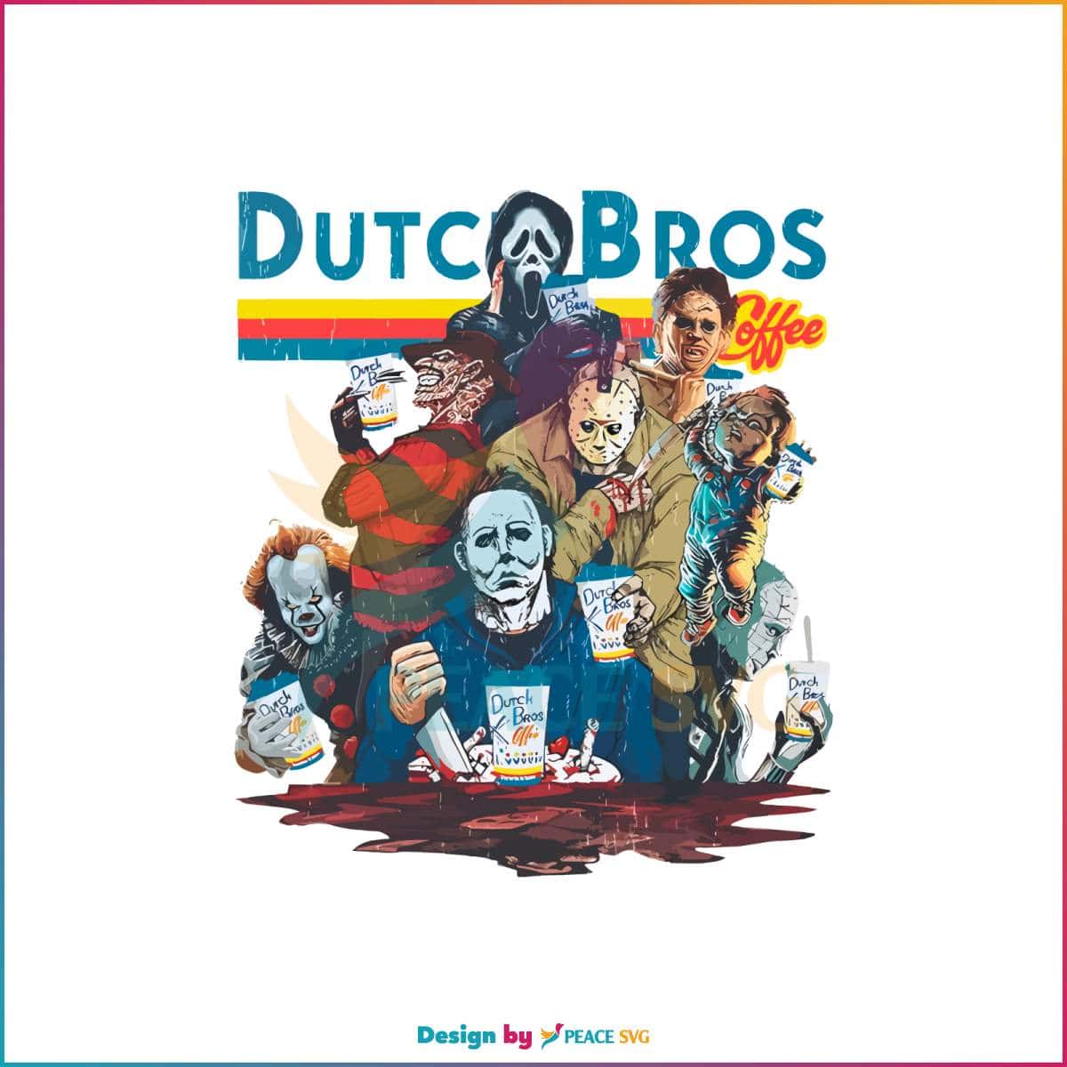 Dutch Bros Coffee Top Killers Halloween PNG Sublimation » PeaceSVG