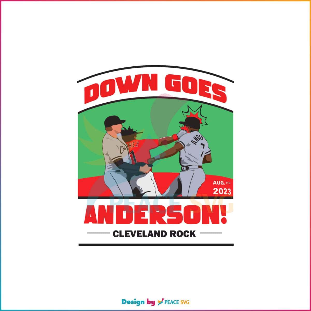 Jose Ramirez vs Tim Anderson SVG Down Goes Anderson SVG » PeaceSVG