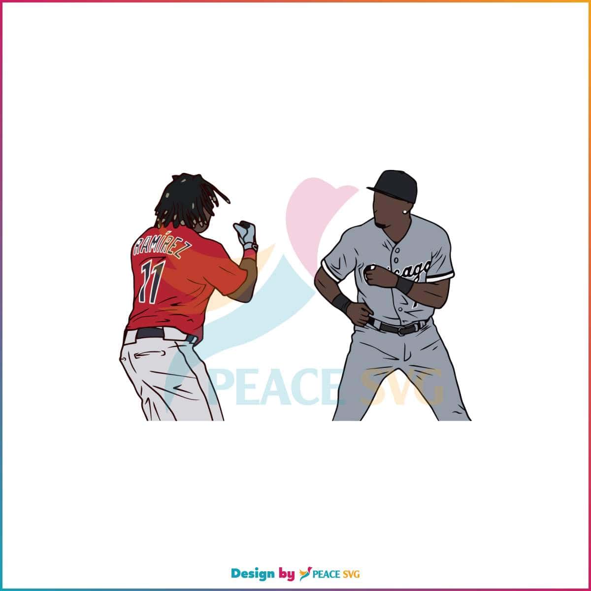 Jose Ramirez and Tim Anderson Fight Meme SVG Cricut File » PeaceSVG