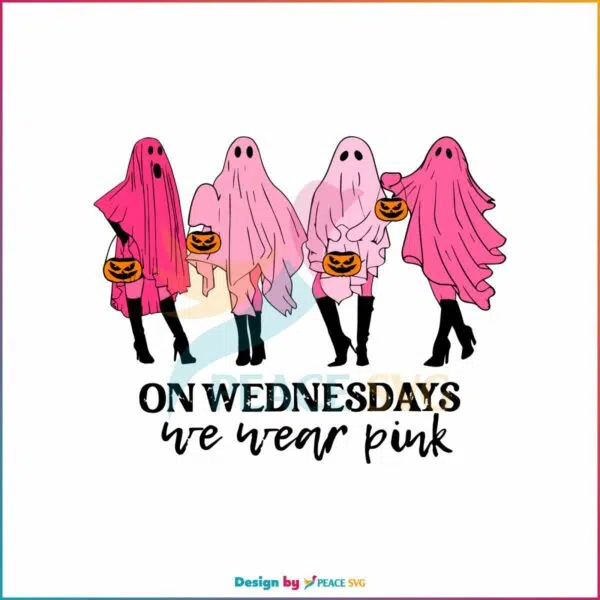 on-wednesday-we-wear-pink-svg-halloween-ghost-svg-file