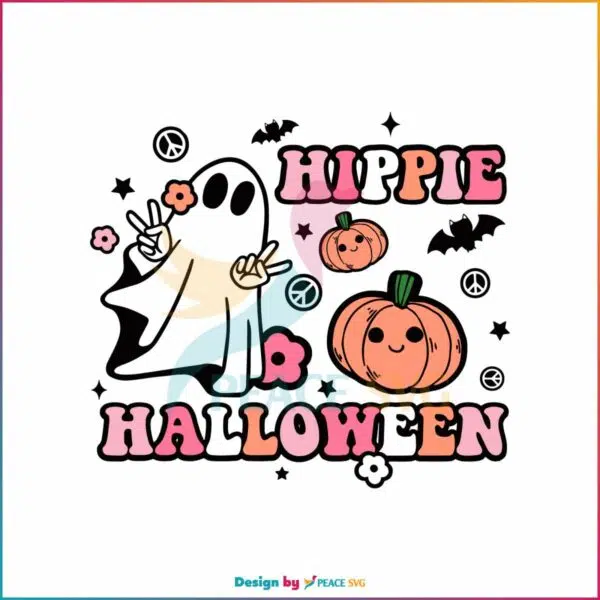 halloween-ghost-pumpkin-svg-hippie-halloween-svg-file