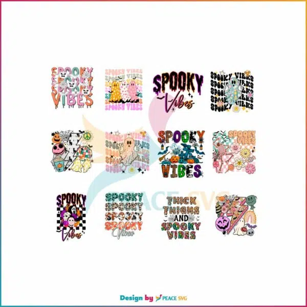 retro-halloween-cute-ghost-spooky-vibes-svg-bundle