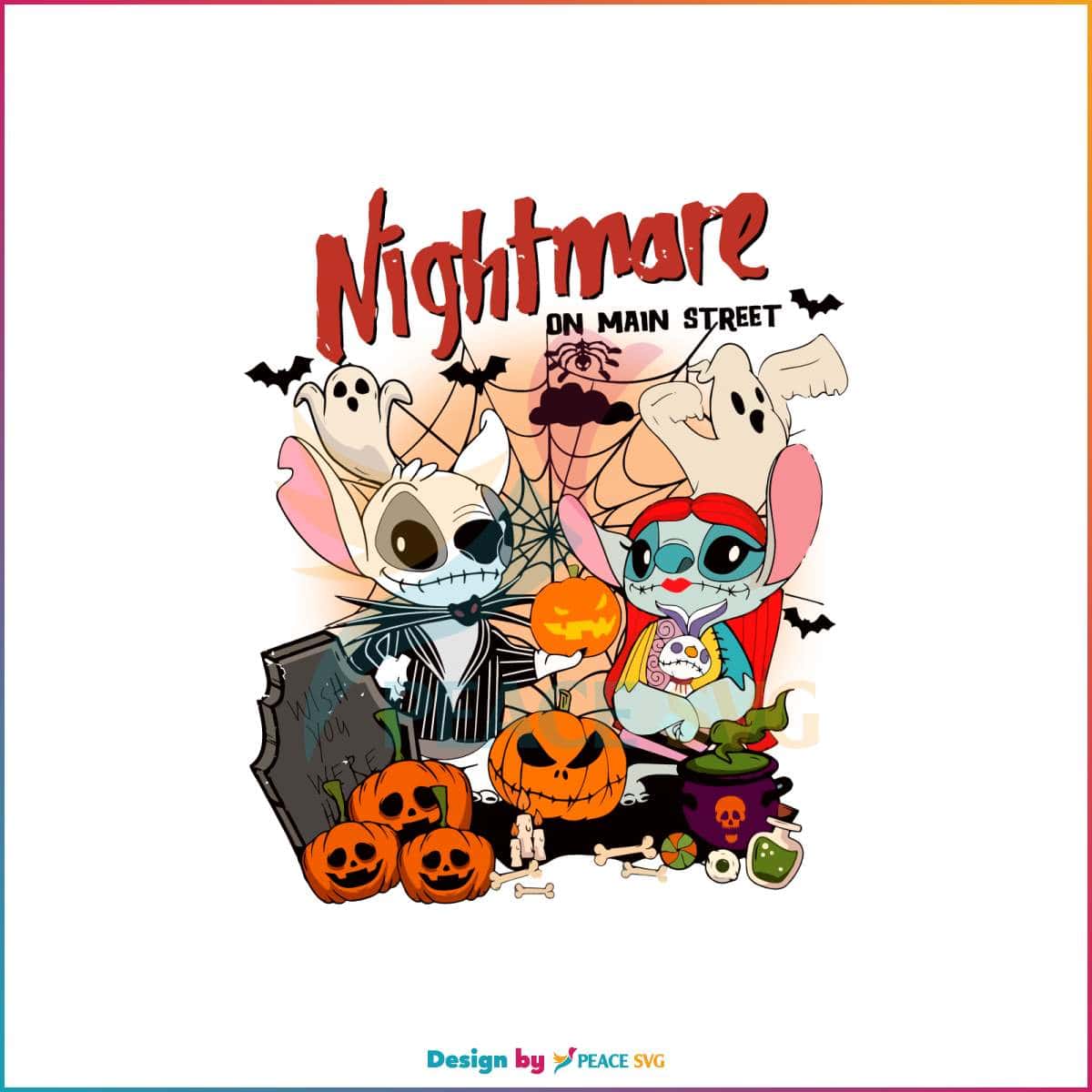 stitch-nightmare-on-the-main-street-jack-and-sally-svg-file