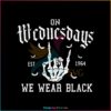 vintage-skeleton-hand-on-wednesdays-we-wear-black-svg