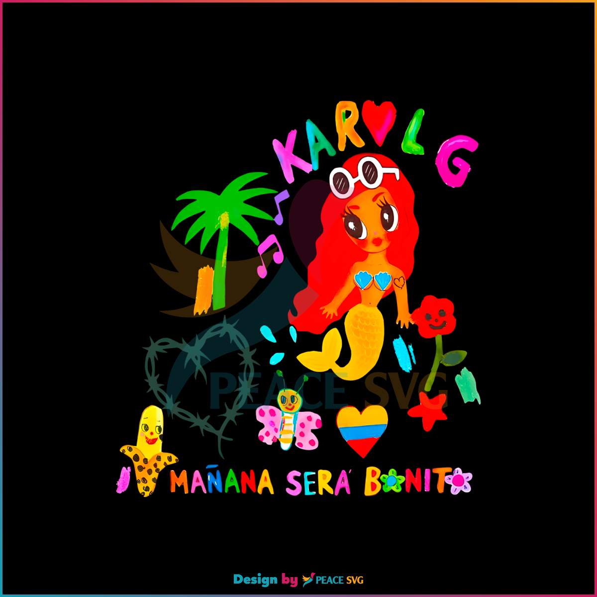 manana-sera-bonito-album-karol-g-mermaid-png-download