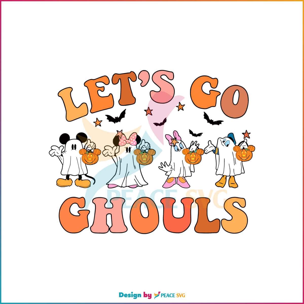 Lets Go Ghouls Mouse and Friends SVG Disney Spooky SVG Clipart » PeaceSVG