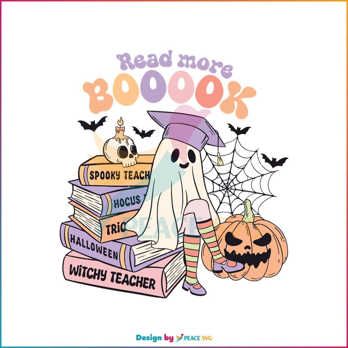 read-more-books-svg-spooky-teacher-ghost-svg-cricut-file