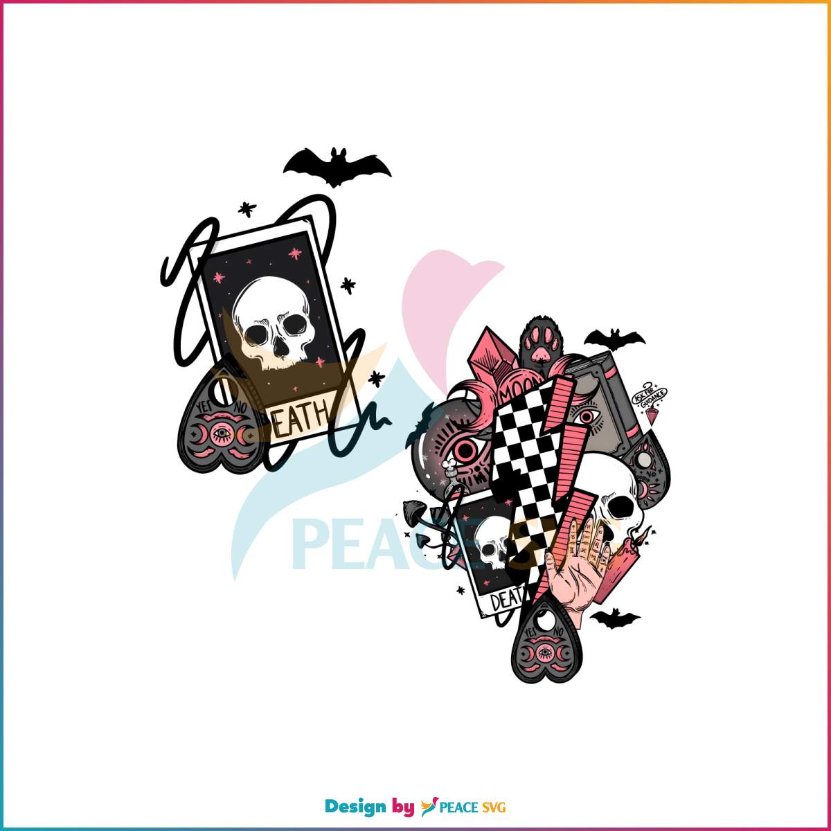 retro-halloween-witch-png-horror-skull-png-download