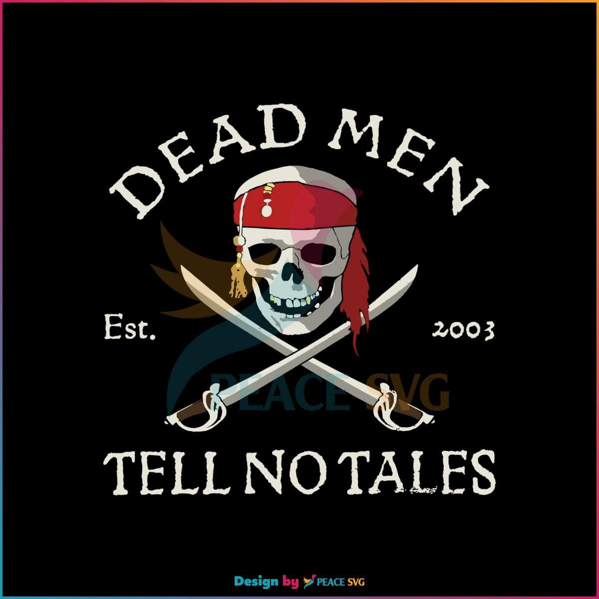 Disney Pirates of the Caribbean Dead Men Tell No Tales SVG Digital