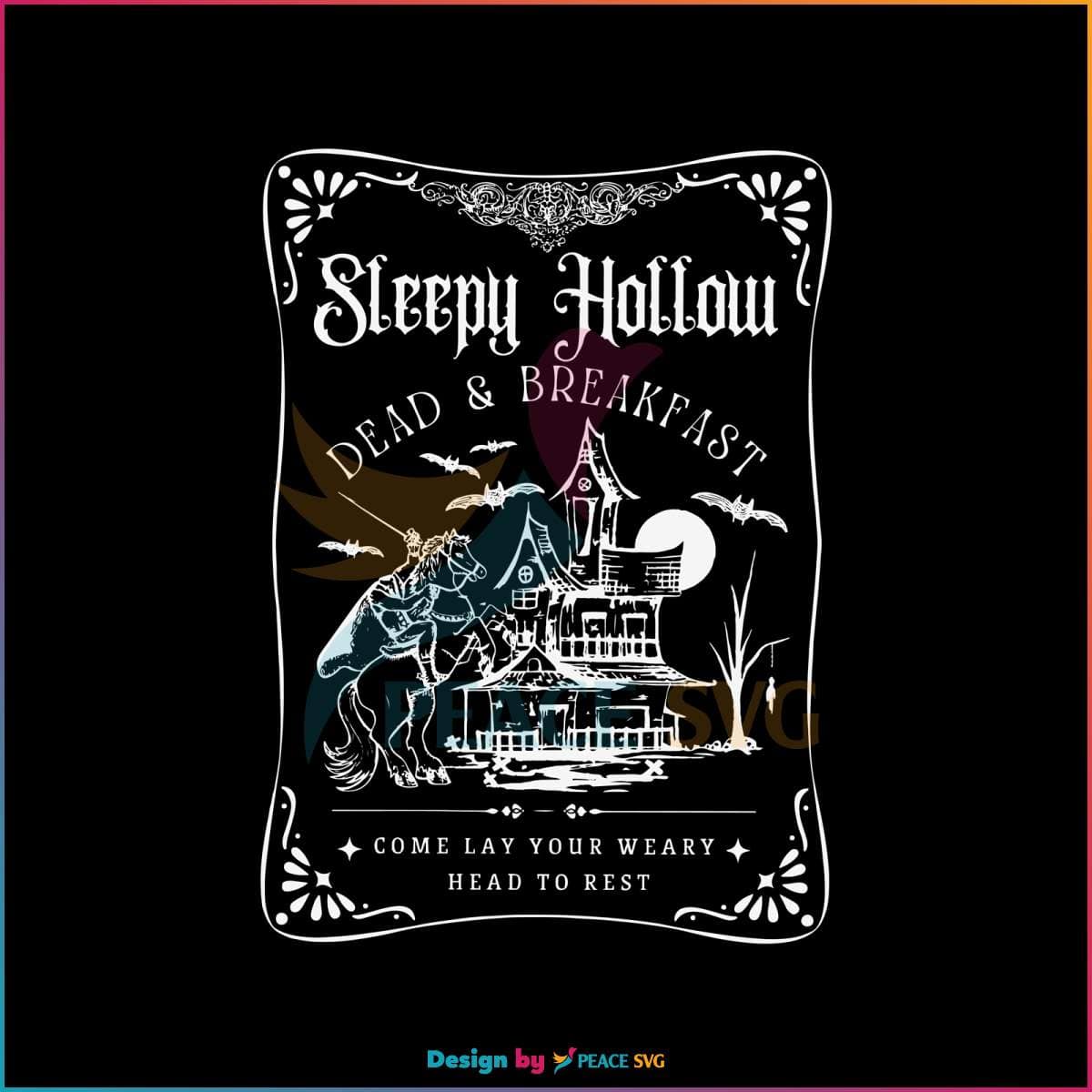 Spooky Season SVG Sleepy Hollow Dead and Breakfast SVG Instant Download