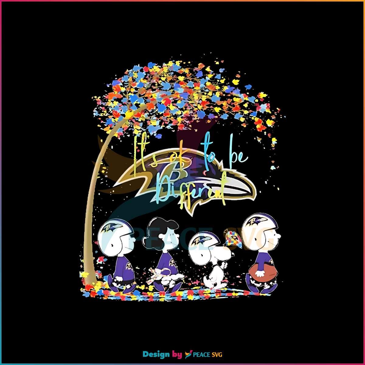 snoopy-and-friend-its-ok-to-be-different-baltimore-ravens-png