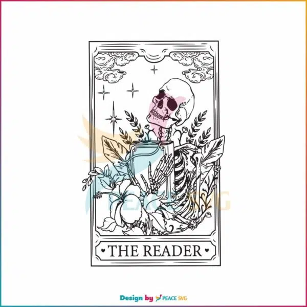 the-reader-tarot-card-skeleton-svg-skeleton-reading-svg