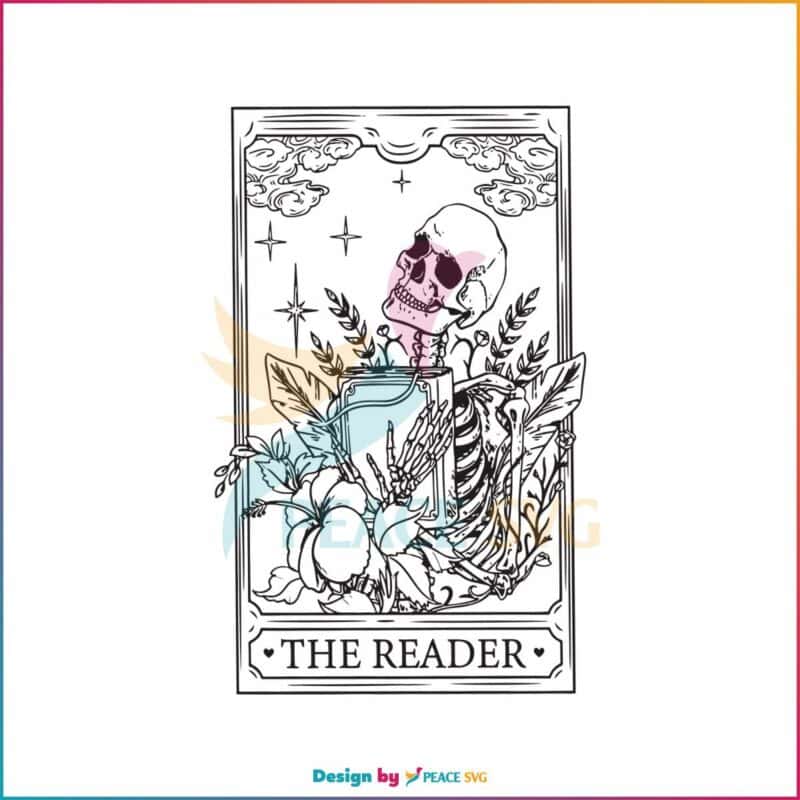 The Reader Tarot Card Skeleton SVG Skeleton Reading SVG PeaceSVG   MR Peacesvgcom Svg240823t016 248202319517 1 800x800 