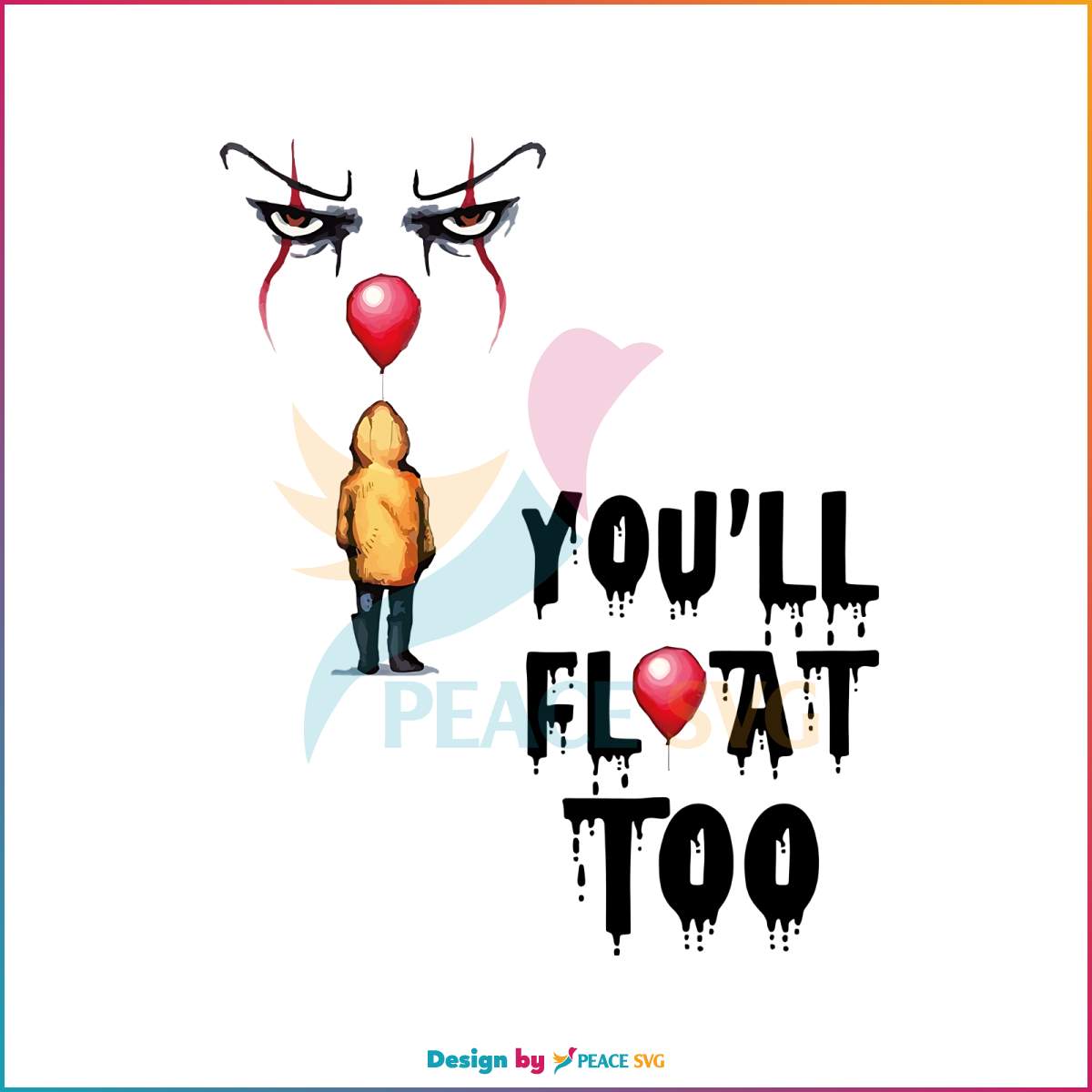 You Will Float Too Halloween Horror Character PNG Download