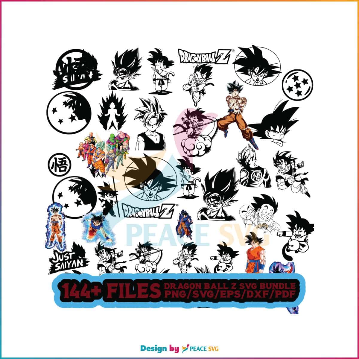 retro-dragon-ball-z-cartoon-svg-bundle-digital-files
