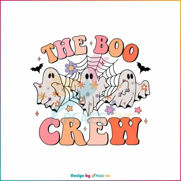 retro-floral-the-boo-crew-halloween-svg-graphic-design