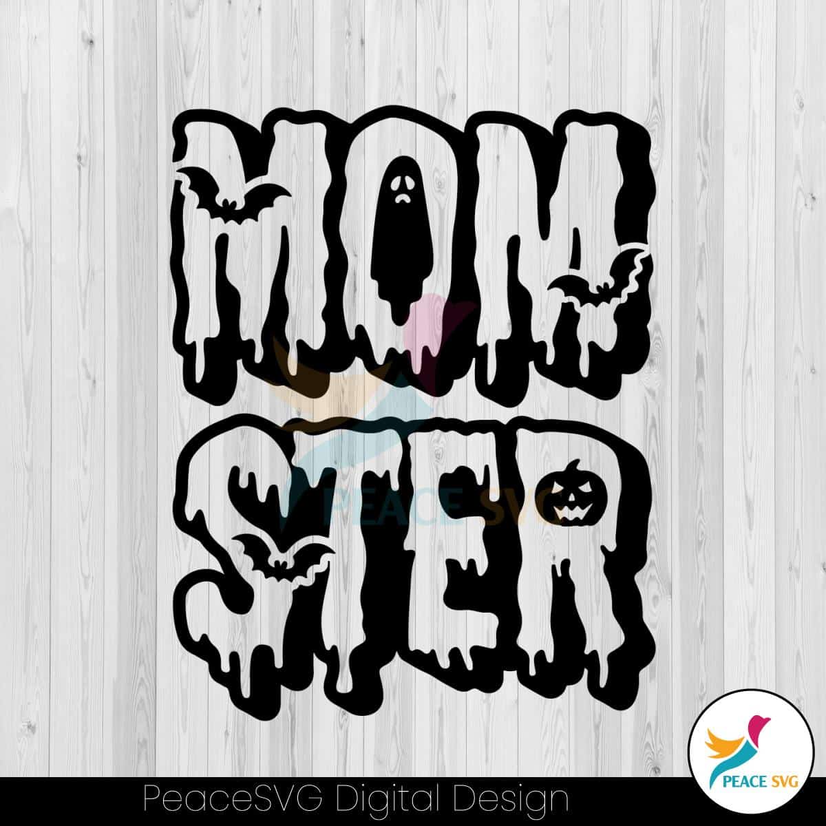 Vintage Momster Halloween Mom SVG Digital Cricut File » PeaceSVG