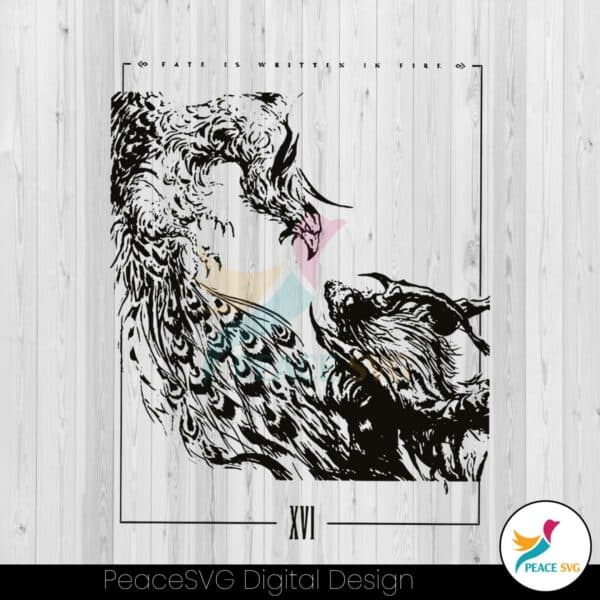 vintage-ff16-fate-is-written-in-fire-svg-graphic-design-file