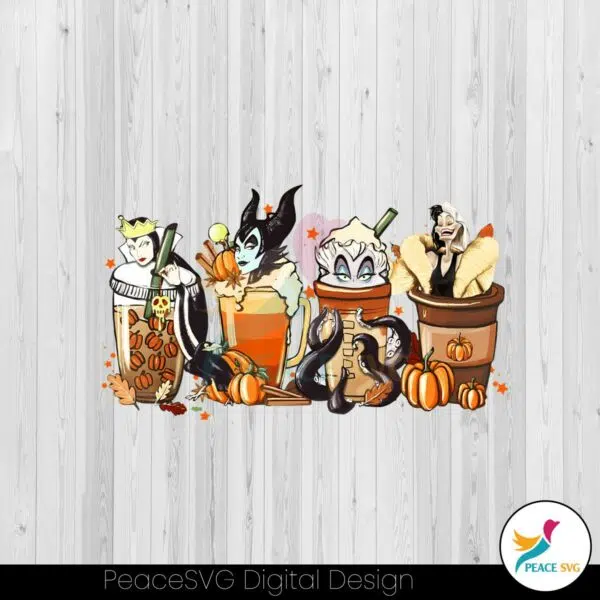 disney-coffee-classic-halloween-villains-png-download