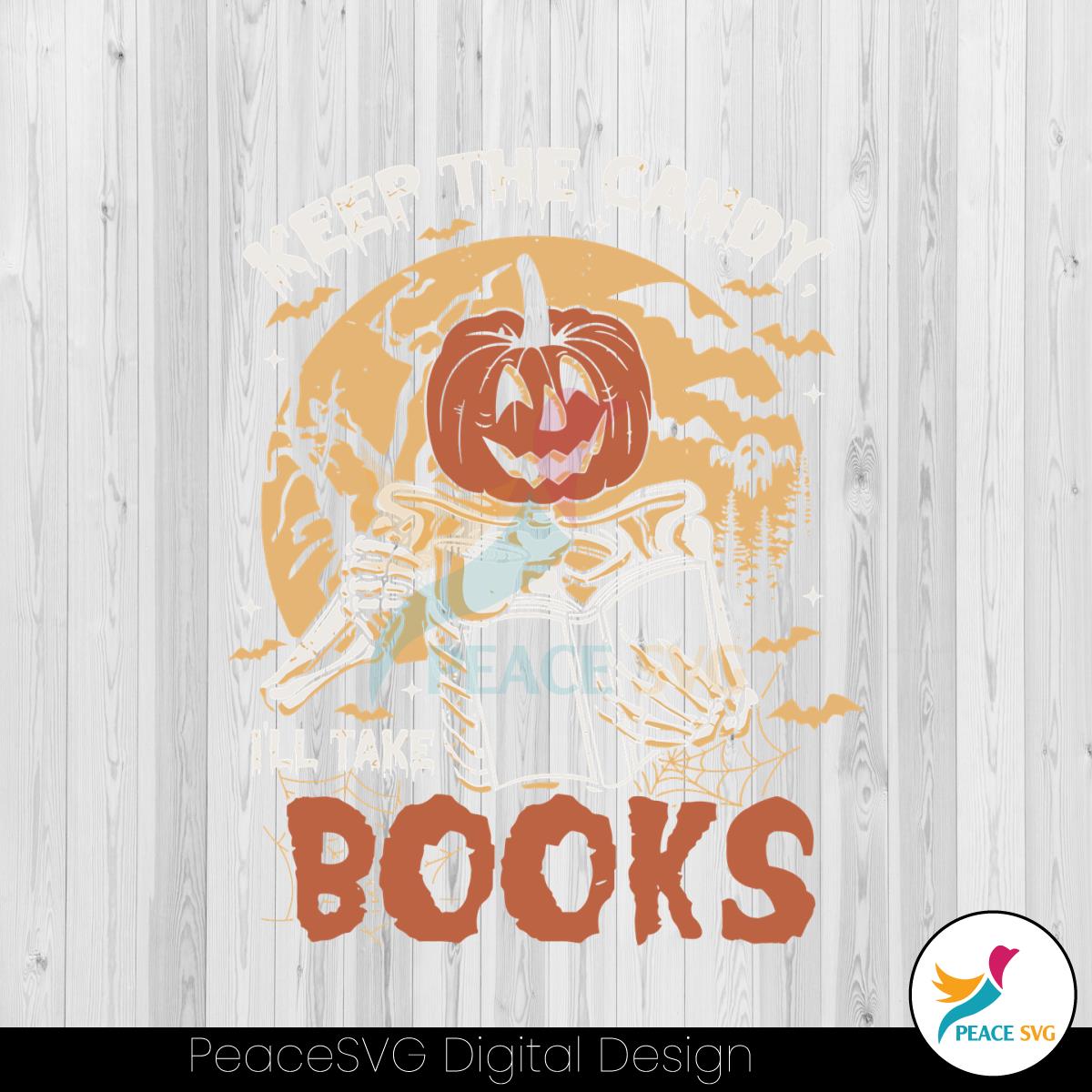 keep-the-candy-i-will-take-books-halloween-svg-digital-file